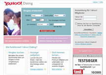 Yahoo-Dating - Partnerb�rse, Kontaktanzeigen, Singles suchen, Instant Messenger Chat in Deutschland